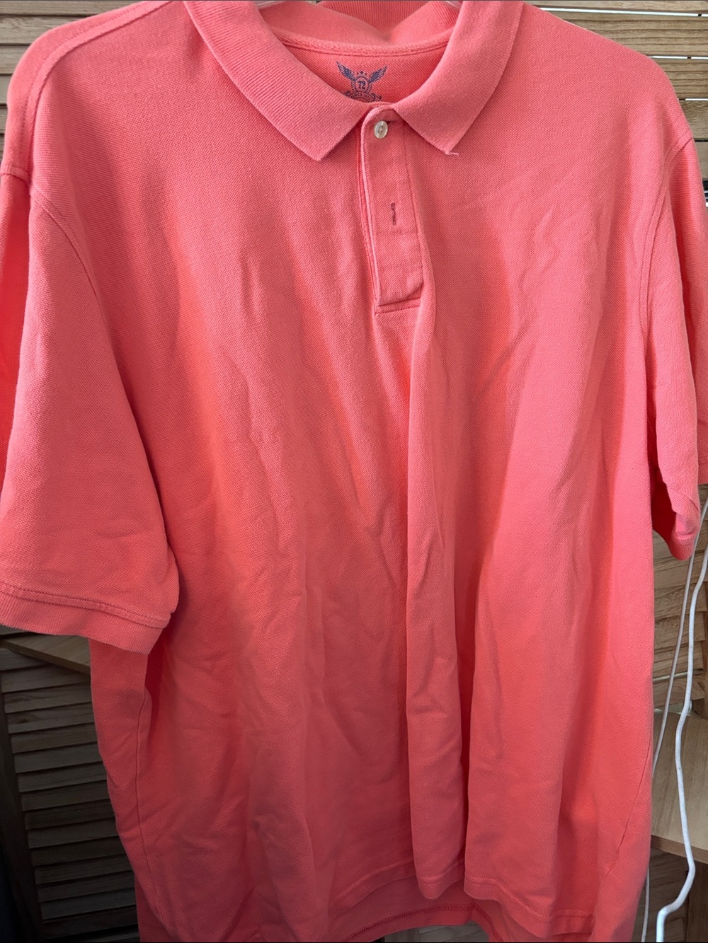 Faded Glory Coral Polo Shirt 2XL